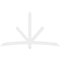 Ekena Millwork Alberta Architectural Grade PVC Gable Bracket, 84"W x 49"H x 2"D x 4"F, 14/12 Pitch GBP084X49X0204ALB00 - alternate 5
